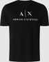 Armani Exchange Heren Jersey T-Shirt Lente Zomer Collectie Black Heren - Thumbnail 1