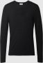 Calvin Klein Zwarte Herentrui van Wol Klassieke Wol Sweater Black Green Heren - Thumbnail 3
