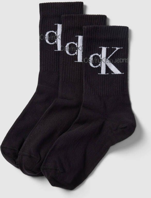 CK Calvin Klein Sokken met labeldetail in een set van 3 paar