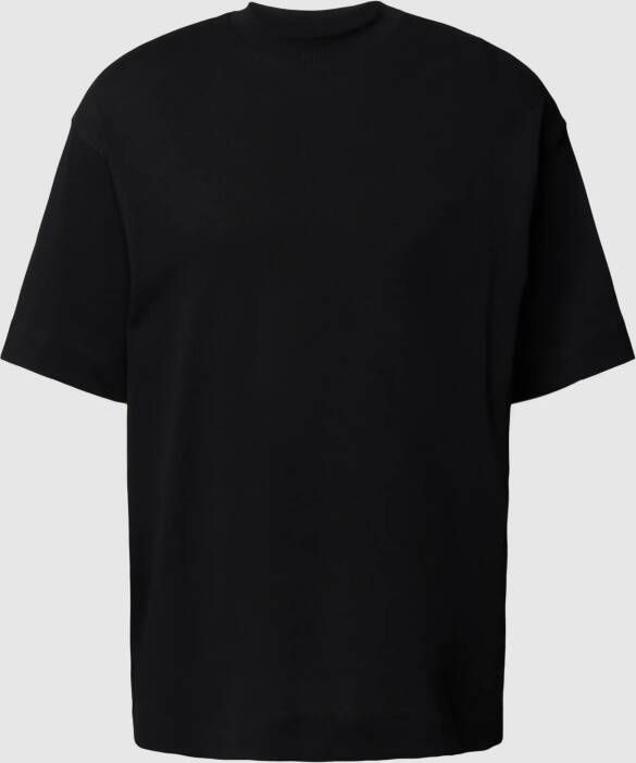 Emporio Armani Zwarte Katoenen T-shirts en Polos met Logo Black Heren