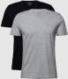 Emporio Armani 2-Pack V-Hals T-Shirts Basic Stijl Multicolor Heren - Thumbnail 1