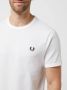 FRED PERRY Heren Polo's & T-shirts Ringer T-shirt Wit - Thumbnail 11