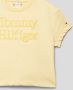 Tommy Hilfiger T-shirt met logo geel Meisjes Katoen Ronde hals Logo 116 - Thumbnail 3
