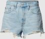 Levi's Blauwe effen dames shorts met ritssluiting en knoopsluiting Blue Dames - Thumbnail 4