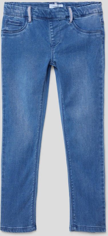 Name it MINI slim fit jegging NMFSALLI medium blue denim Jeans Blauw Meisjes Lyocell 122