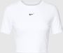 Nike Sportswear Essential Slim Crop Tee T-shirts Kleding white maat: XS beschikbare maaten:XS S M L XL - Thumbnail 3