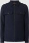 No Excess Overshirt zipper closure with wool ink Bruin Heren - Thumbnail 1