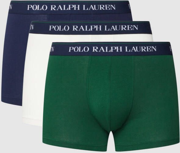 Polo Ralph Lauren Underwear Boxershort met logo in band in een set van 3 stuks model 'CLASSIC'