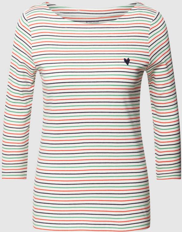 Tom Tailor Shirt met 3 4-mouwen Gestreept shirt met 3 4-mouwen in streep-look