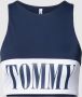 Tommy Jeans Bikinitop met labelprint model 'HIGH NECK' - Thumbnail 1