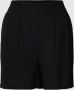 VERO MODA high waist regular fit short VMJESMILO met linnen zwart - Thumbnail 2