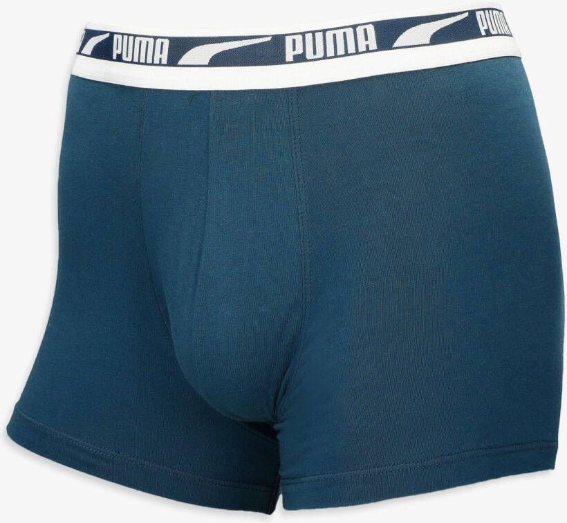 Puma multilogo boxers 2-pack blauw zwart heren
