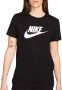 Nike Sportswear Essentials T-shirt met logo voor dames Zwart - Thumbnail 1