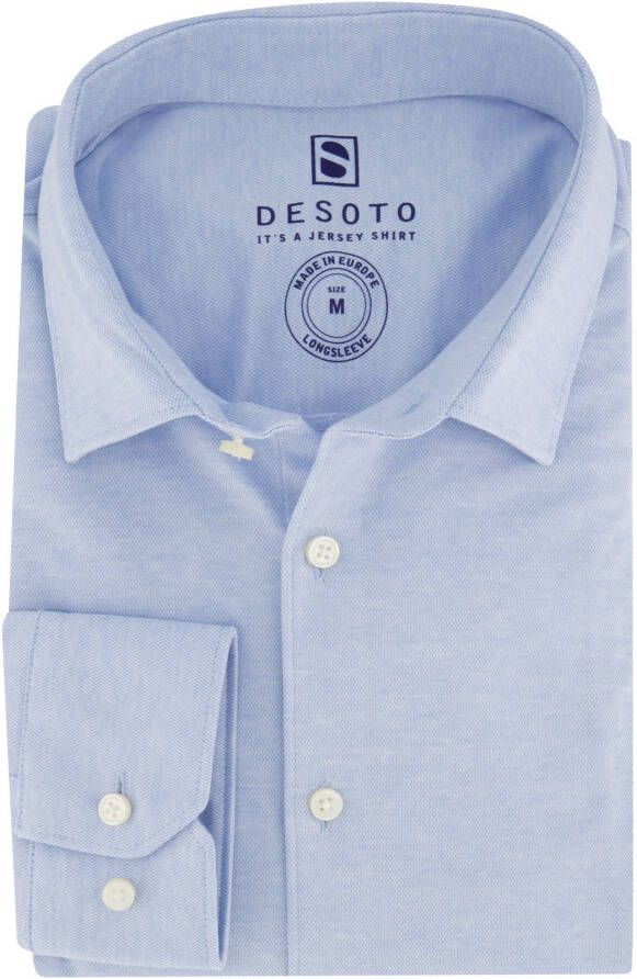 Desoto Overhemd gemeleerd lichtblauw