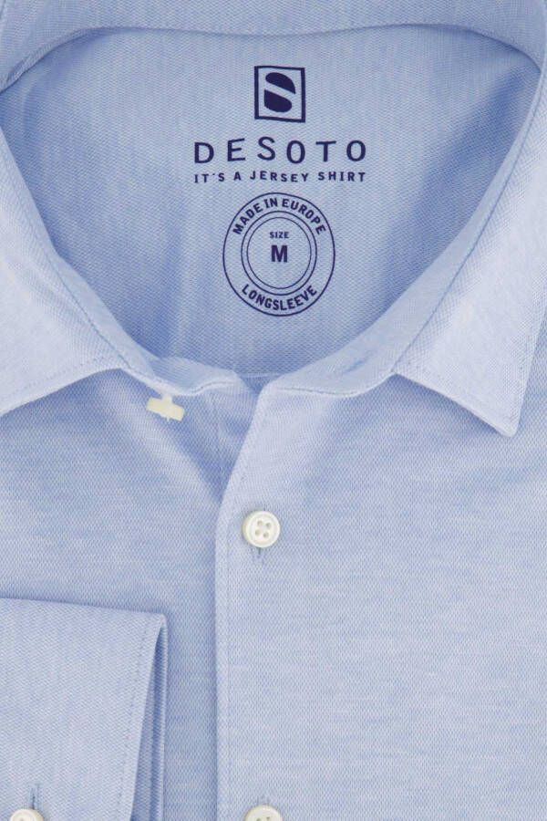Desoto Overhemd gemeleerd lichtblauw