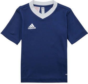 Adidas Perfor ce junior voetbalshirt donkerblauw Sport t-shirt Gerecycled polyester Ronde hals 152