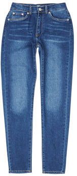 Levis Levi's mom jeans all the feels Blauw Meisjes Stretchdenim Effen 158