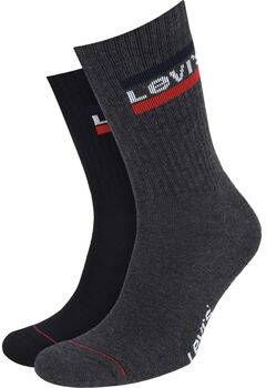Levi's Socks Levis 2-Pack Sportswear Sokken Zwart Antraciet