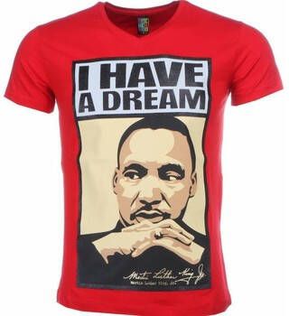 Local Fanatic T-shirt Korte Mouw Martin Luther King I Have A Dream