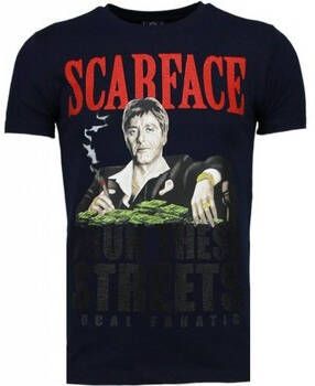 Local Fanatic T-shirt Korte Mouw Scarface Boss Rhinestone