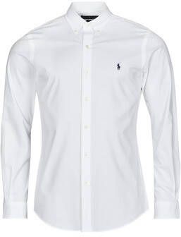 Polo Ralph Lauren Witte Button-Down Overhemd met Handtekening Pony White Heren