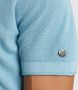 CAST IRON Heren Polo's & T-shirts Short Sleeve Polo Cotton Modal Lichtblauw - Thumbnail 7