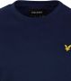 Lyle & Scott Plain T-shirt Donkerblauw Ts400Vog Blauw Heren - Thumbnail 8