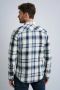 PME Legend Blauwe Casual Overhemd Long Sleeve Shirt Ctn Twill Check - Thumbnail 10