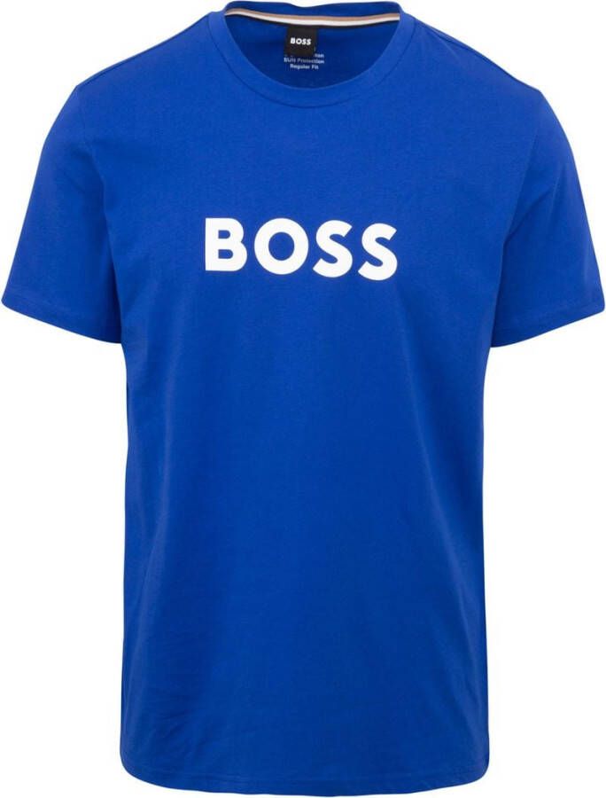 Hugo Boss T-shirt Kobaltblauw Blauw Heren