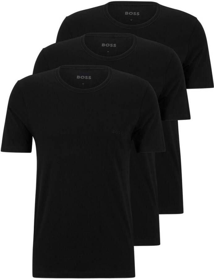 Hugo Boss T-shirt Modern 3-Pack Zwart