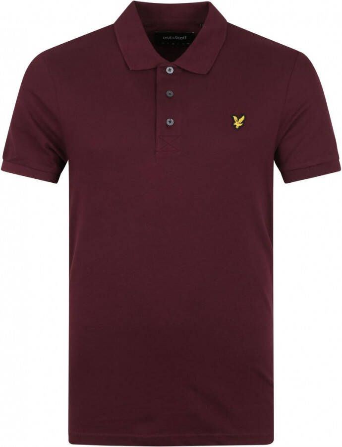 Lyle and Scott Polo Burgundy