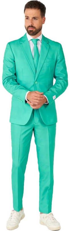 OppoSuits Trendy Turquoise Kostuum