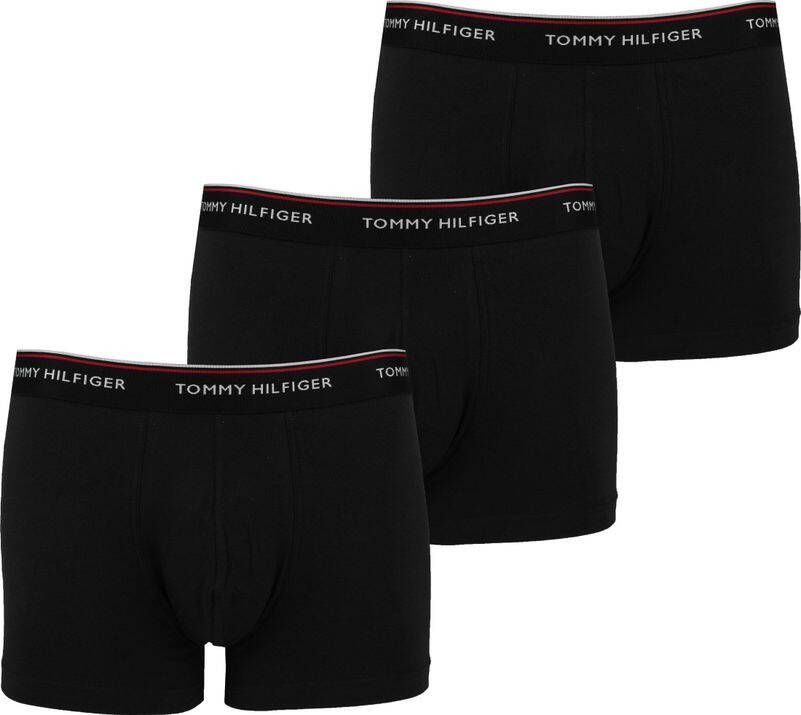 Tommy Hilfiger Boxershorts 3-Pack Trunk Zwart