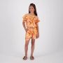 VINGINO gebloemde jumpsuit PHILINE oranje multi Meisjes Viscose Boothals 116 - Thumbnail 4