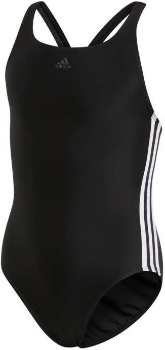 Adidas Performance Infinitex 3-stripes zwart Sportbadpak Meisjes Polyester 116