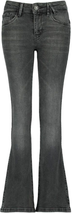 America Today flared jeans Emily Flare Jr washed black Zwart Meisjes Stretchdenim 134 140