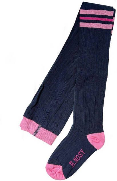 B.Nosy maillot donkerblauw roze Meisjes Stretchkatoen (duurzaam) Meerkleurig 134 140