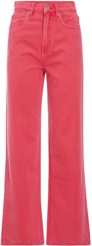 Cache high waist wide leg jeans roze