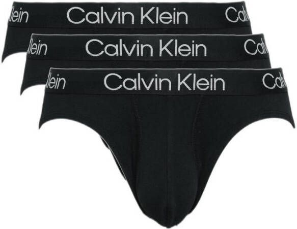 Calvin Klein Underwear Slip met elastische band met logo in een set van 3 stuks