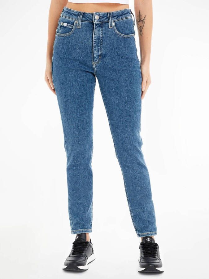CALVIN KLEIN JEANS high waist skinny jeans medium blue denim
