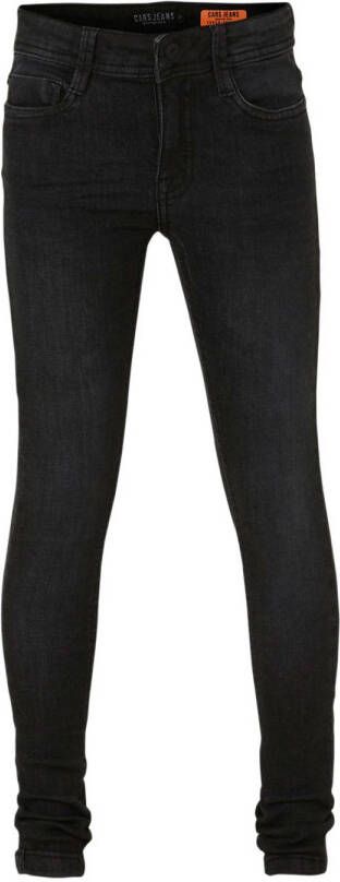 Cars skinny jeans Davis Black used Zwart Jongens Stretchdenim Effen 170