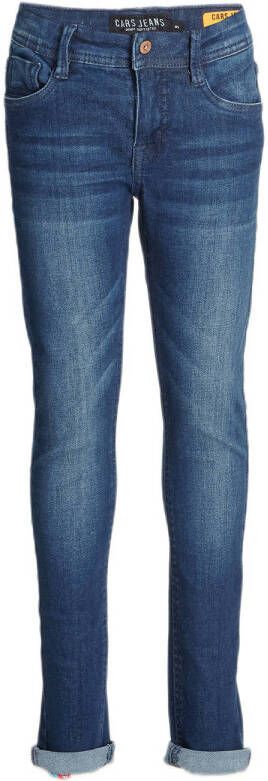 Cars skinny jeans Davis Dark used Blauw Jongens Stretchdenim 104