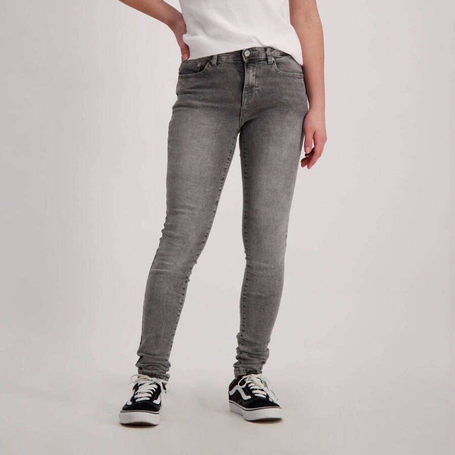 Cars skinny jeans ELIZA grey used Grijs Meisjes Stretchdenim Effen 104
