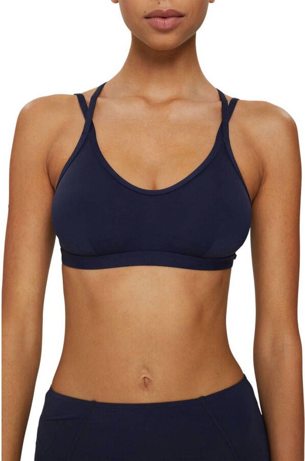 ESPRIT Women Beach niet-voorgevormde bikinitopje donkerblauw