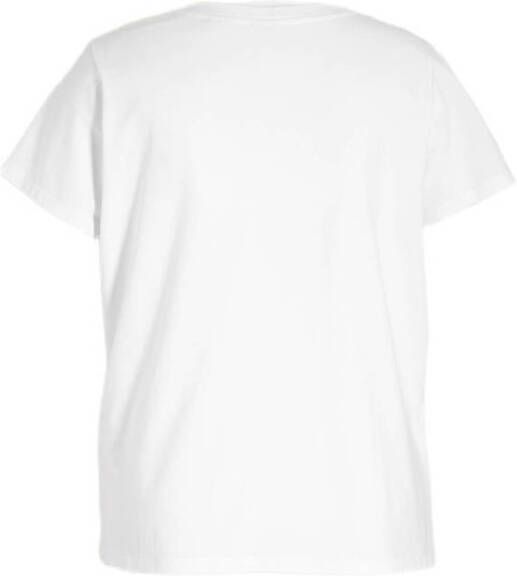 Levi's Plus T-shirt met logo wit rood