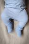 LEVV baby regular fit broek LNOVINOS van biologisch katoen zachtblauw Effen 44 - Thumbnail 2