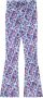 NIK&NIK gebloemde flared broek Velvet paars lila Meisjes Polyester Bloemen 128 - Thumbnail 4