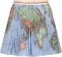 NONO Meisjes Rokken Nulan World Map Short Plissee Skirt Blauw - Thumbnail 3