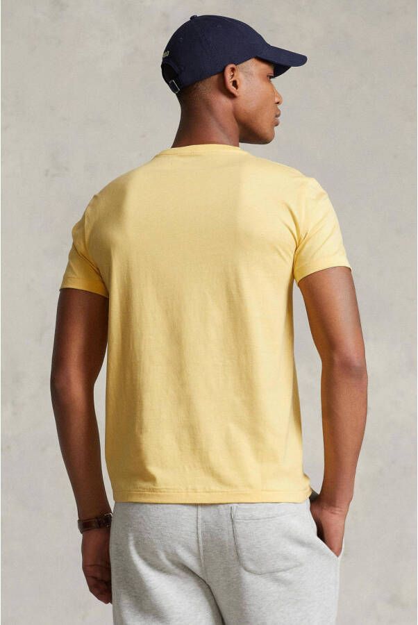 POLO Ralph Lauren slim fit T-shirt met logo empire yellow