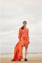 SELECTED FEMME blousejurk SLFSIRINE met all over print en ceintuur oranje - Thumbnail 7